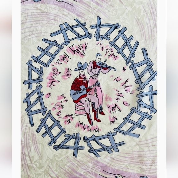 Vintage Silk Cowboy Scarf - Picture 8 of 11